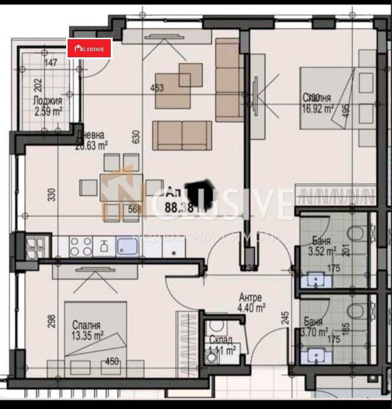 Satılık  2 yatak odası Sofia , Manastirski livadi , 107 metrekare | 43181891 - görüntü [10]