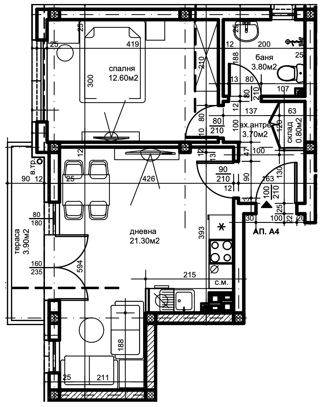 Продава 2-СТАЕН, гр. Пловдив, Прослав, снимка 4 - Апартаменти - 53944936