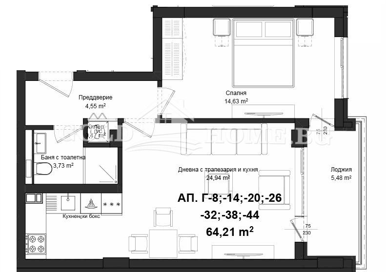 Продава 2-СТАЕН, гр. Пловдив, Гагарин, снимка 13 - Aпартаменти - 48309354