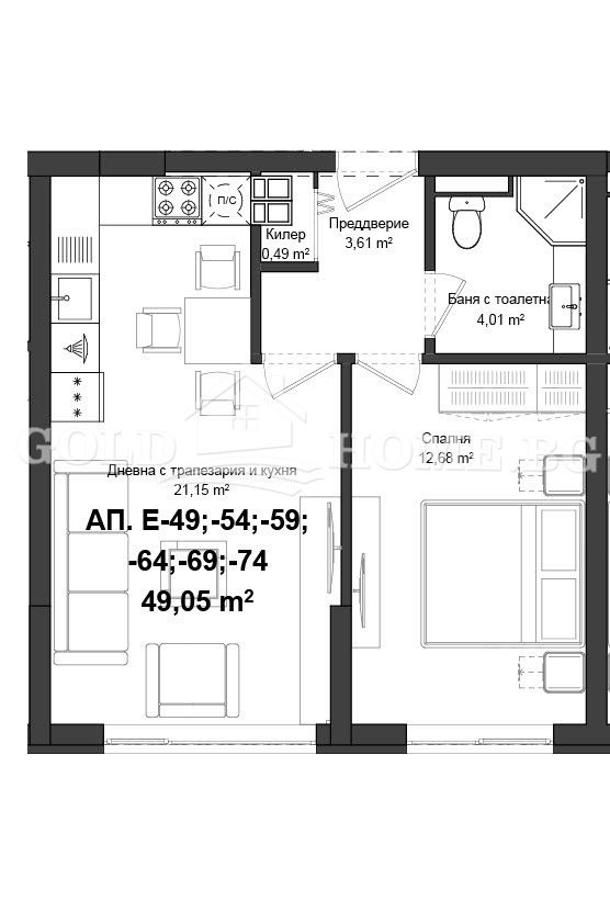 Продава 2-СТАЕН, гр. Пловдив, Гагарин, снимка 2 - Aпартаменти - 48309354