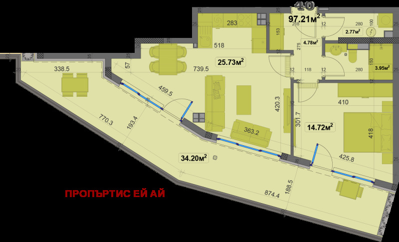 Продава 2-СТАЕН, гр. София, Овча купел, снимка 9 - Апартаменти - 53441249