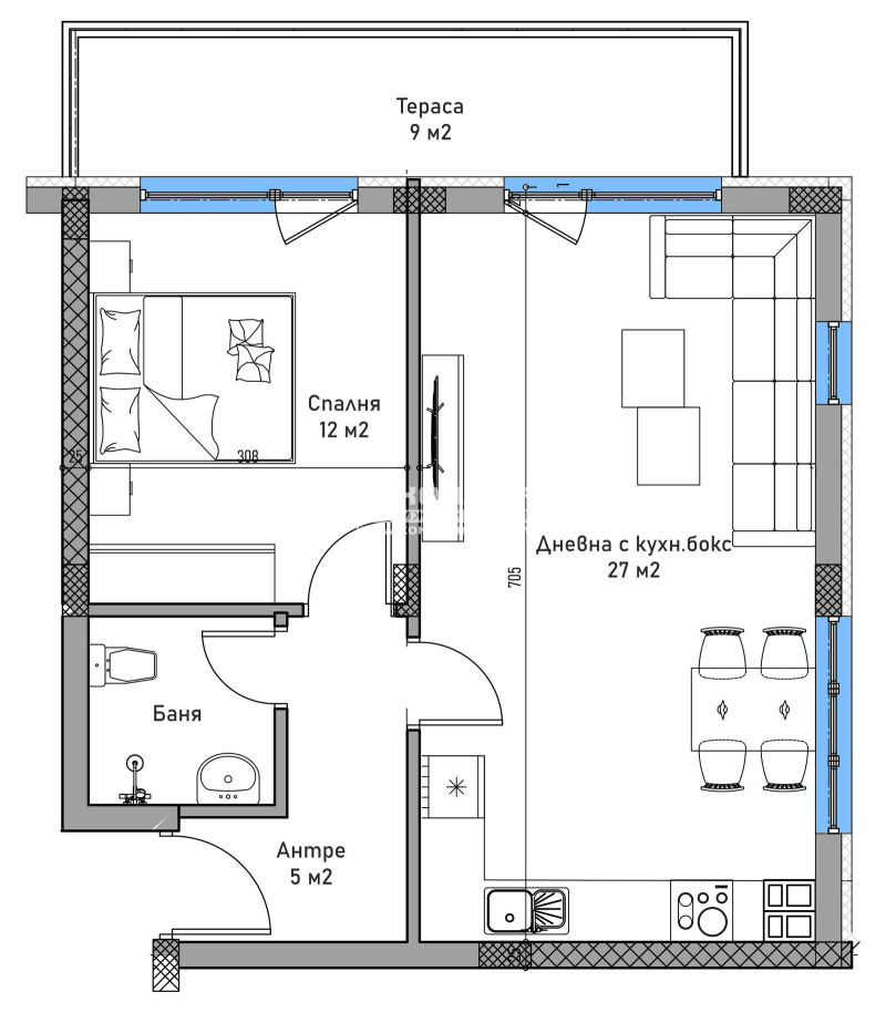 Продава 2-СТАЕН, гр. Пловдив, Въстанически, снимка 5 - Апартаменти - 52751399