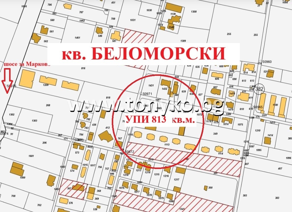 Продава ПАРЦЕЛ, гр. Пловдив, Беломорски