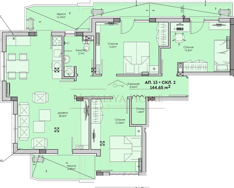 Продава МНОГОСТАЕН, гр. Бургас, Сарафово, снимка 2 - Апартаменти - 53198803