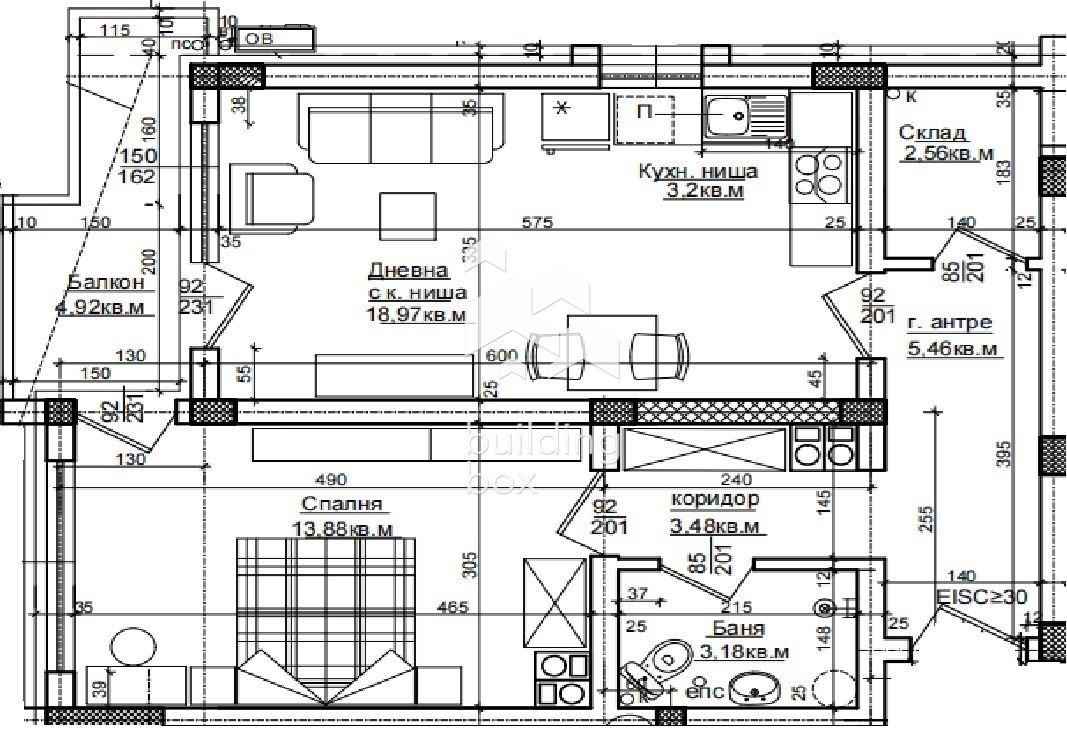 Продава 2-СТАЕН, гр. Хисаря, област Пловдив, снимка 2 - Апартаменти - 53720591