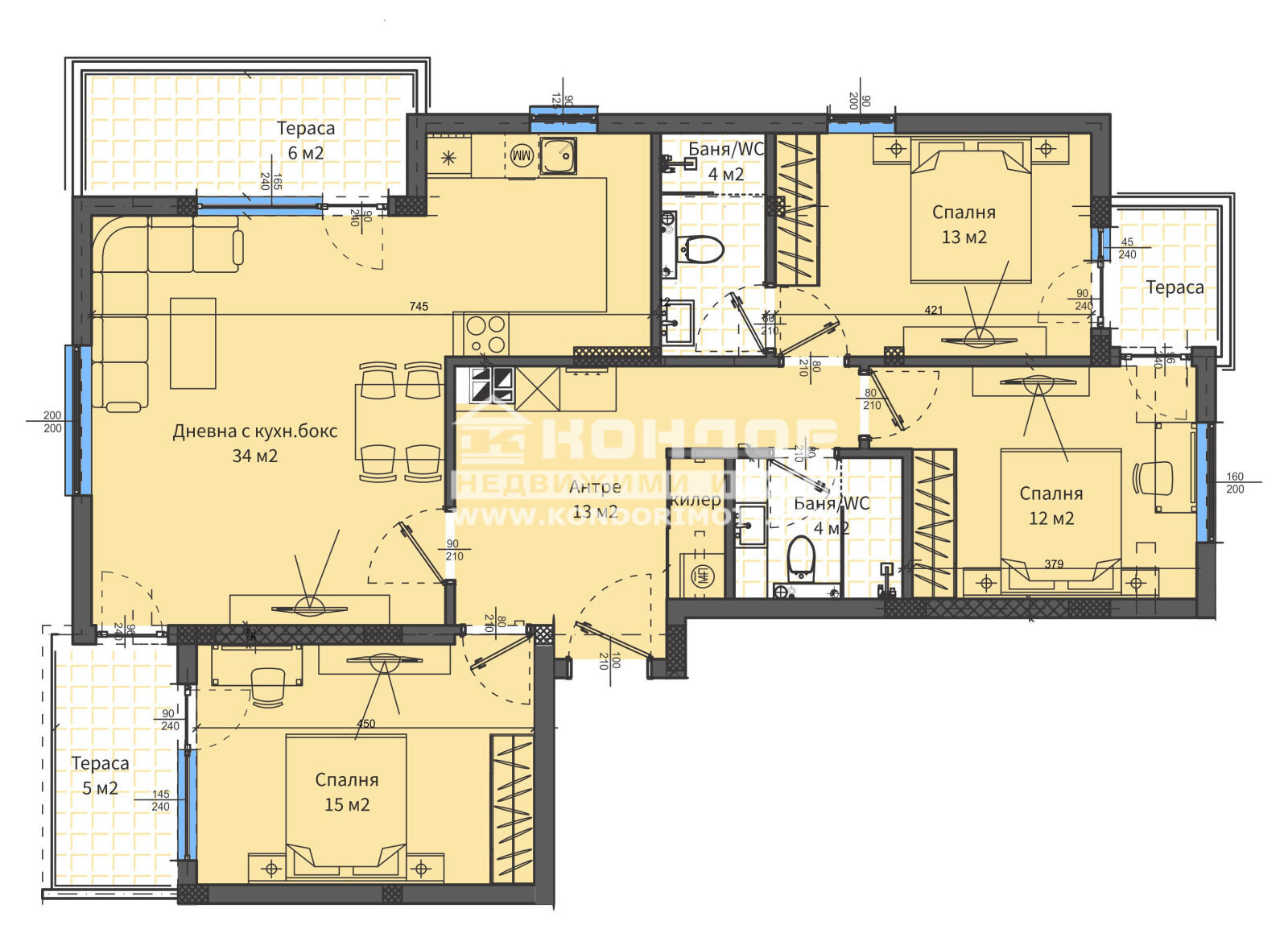 Продава МНОГОСТАЕН, гр. Пловдив, Отдих и култура, снимка 4 - Апартаменти - 54559614