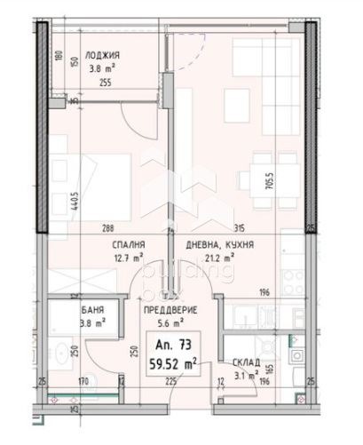 Zu verkaufen  1 Schlafzimmer Sofia , Malinowa dolina , 69 qm | 16840535 - Bild [2]