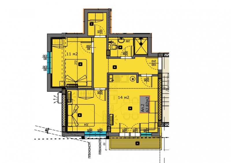 Продава 3-СТАЕН, гр. Варна, Виница, снимка 3 - Aпартаменти - 49299425