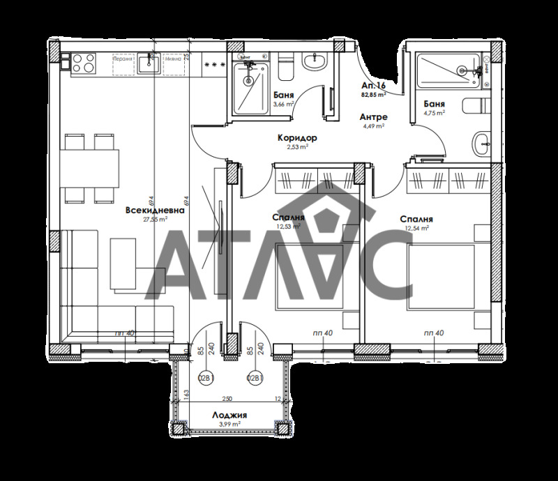 Продава 3-СТАЕН, гр. Пловдив, Прослав, снимка 2 - Апартаменти - 53284566