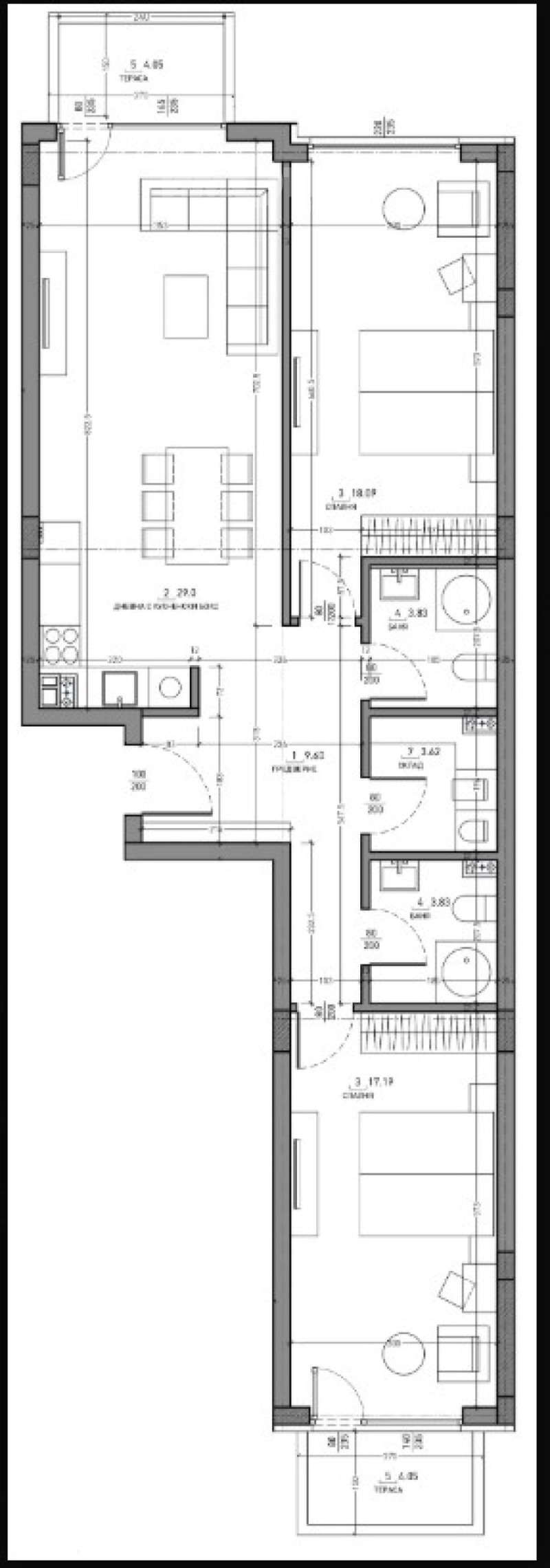 Продава 3-СТАЕН, гр. София, Малинова долина, снимка 4 - Апартаменти - 53279516