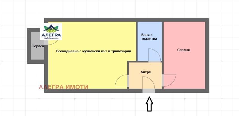 Продава 2-СТАЕН в град Пазарджик, Ябълките - 69 кв.м / 67 000 € » 131 040.61 лв., АЛЕГРА ИМОТИ