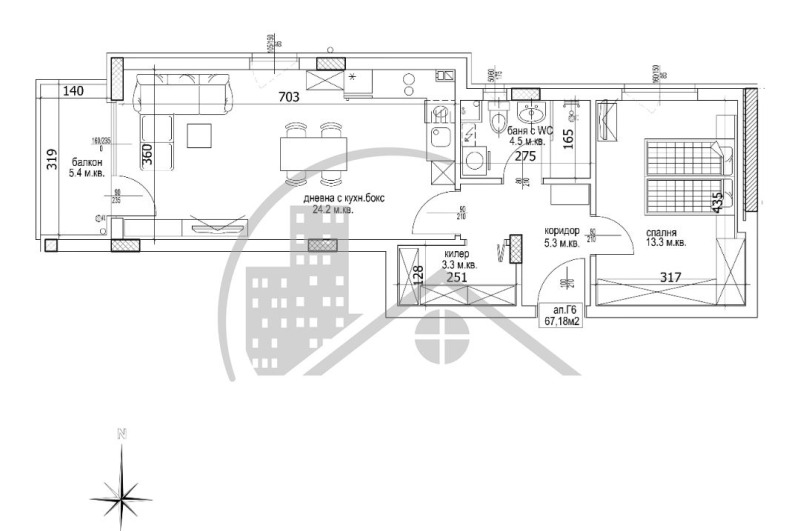 Na prodej  1 ložnice Varna , Kajsieva gradina , 79 m2 | 83694052 - obraz [2]