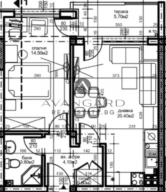 Til salgs  1 soverom Plovdiv , Kjusjuk Parisj , 64 kvm | 73799710 - bilde [2]