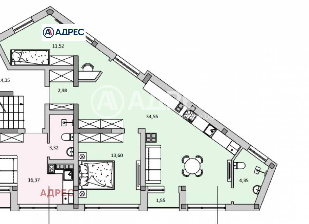 Продава 3-СТАЕН, гр. Варна, м-т Акчелар, снимка 3 - Апартаменти - 53768258