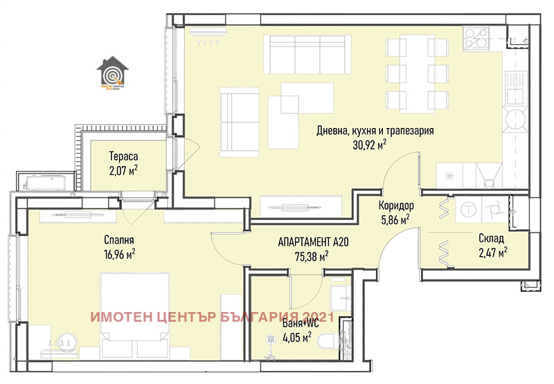 Na prodej  1 ložnice Sofia , Mladost 4 , 92 m2 | 65561117