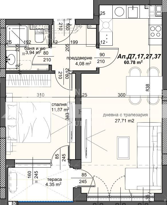 En venta  1 dormitorio Plovdiv , Trakiya , 74 metros cuadrados | 30505433 - imagen [2]