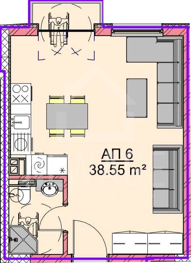 Продава  1-стаен град Варна , Владислав Варненчик 1 , 44 кв.м | 56595935 - изображение [2]