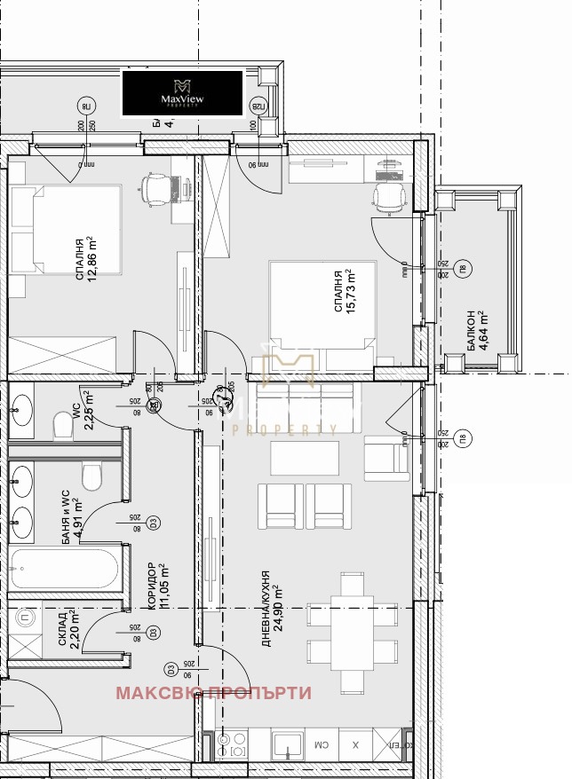 Продава 3-СТАЕН, гр. София, Малинова долина, снимка 2 - Апартаменти - 52540313