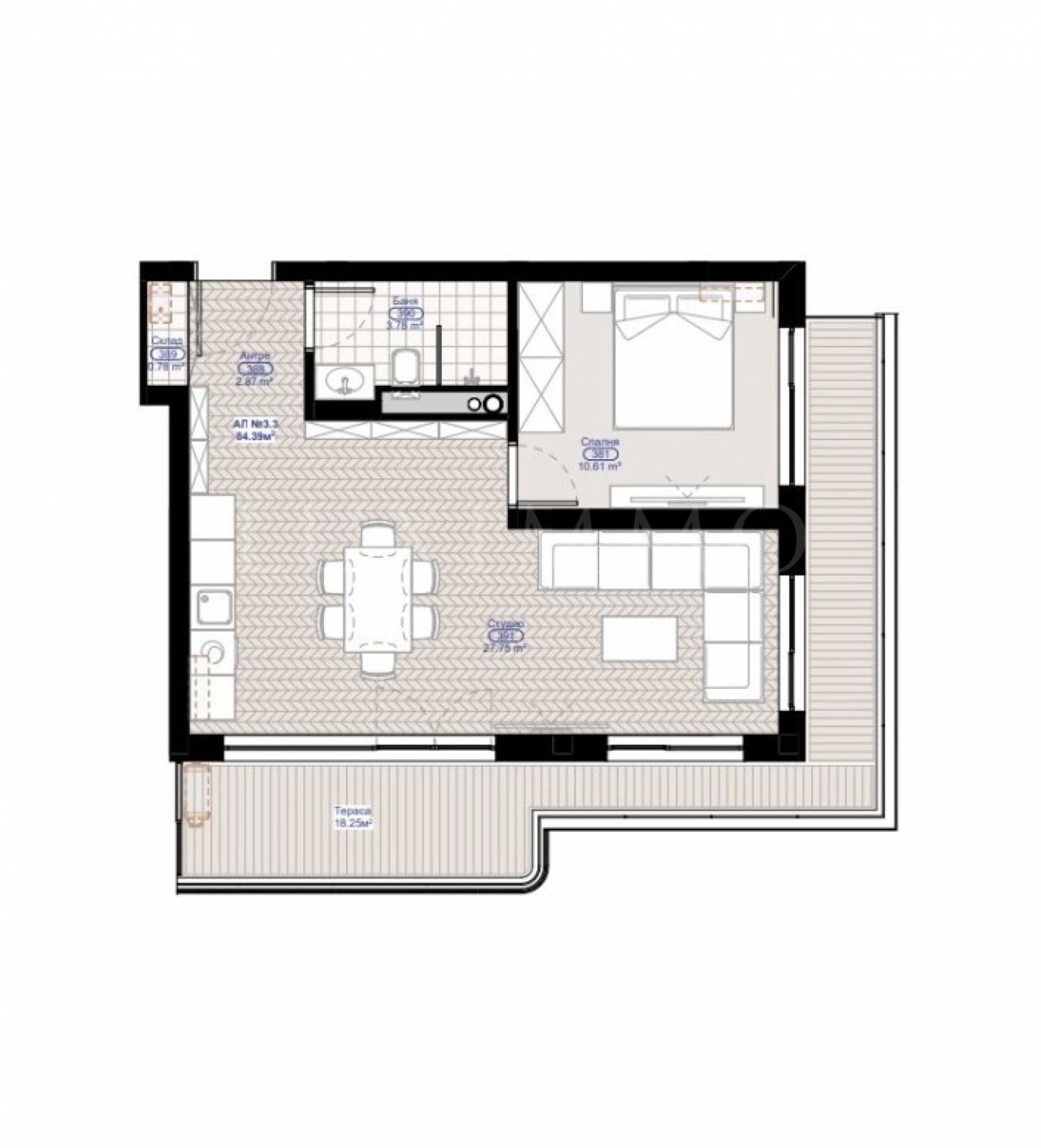 Продава 2-СТАЕН, гр. Черноморец, област Бургас, снимка 2 - Апартаменти - 55325929