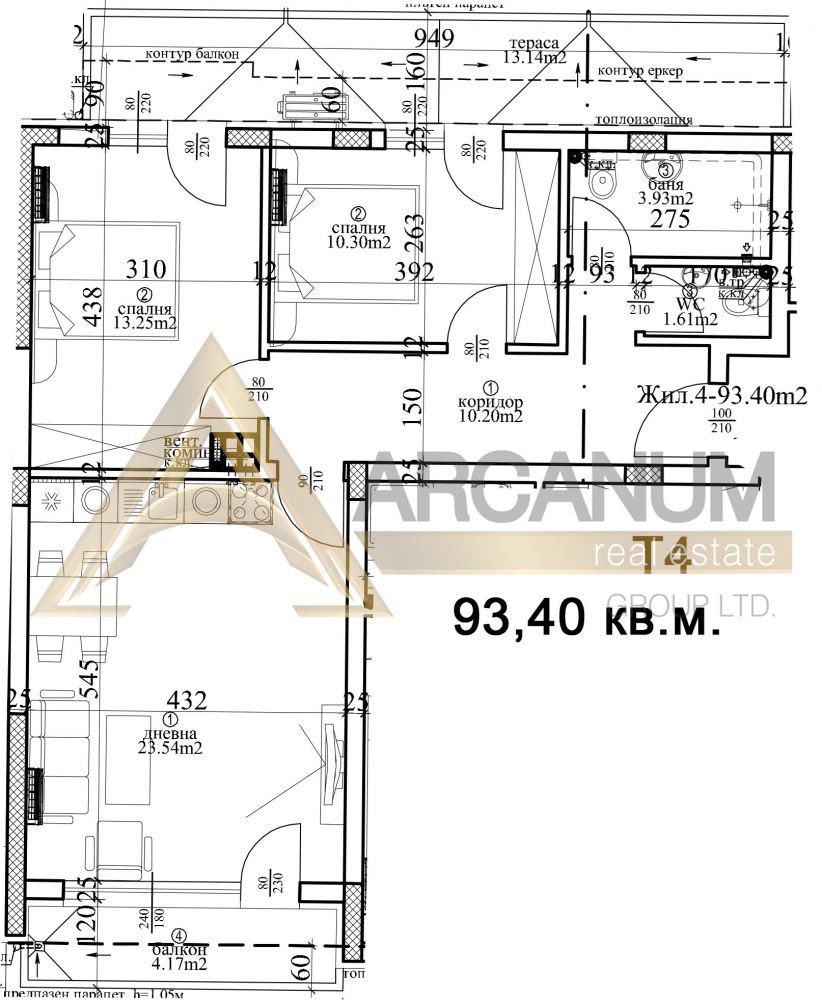 Продава 3-СТАЕН, гр. Варна, Централна поща, снимка 5 - Апартаменти - 55886639