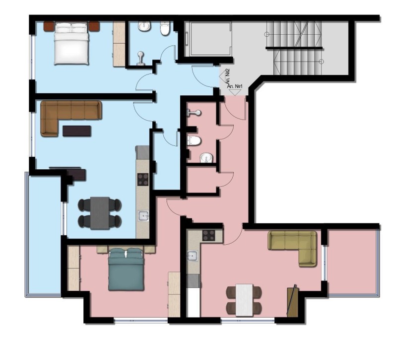 Til salgs  1 soverom Blagoevgrad , Osvobosjdenie , 79 kvm | 22036419 - bilde [6]