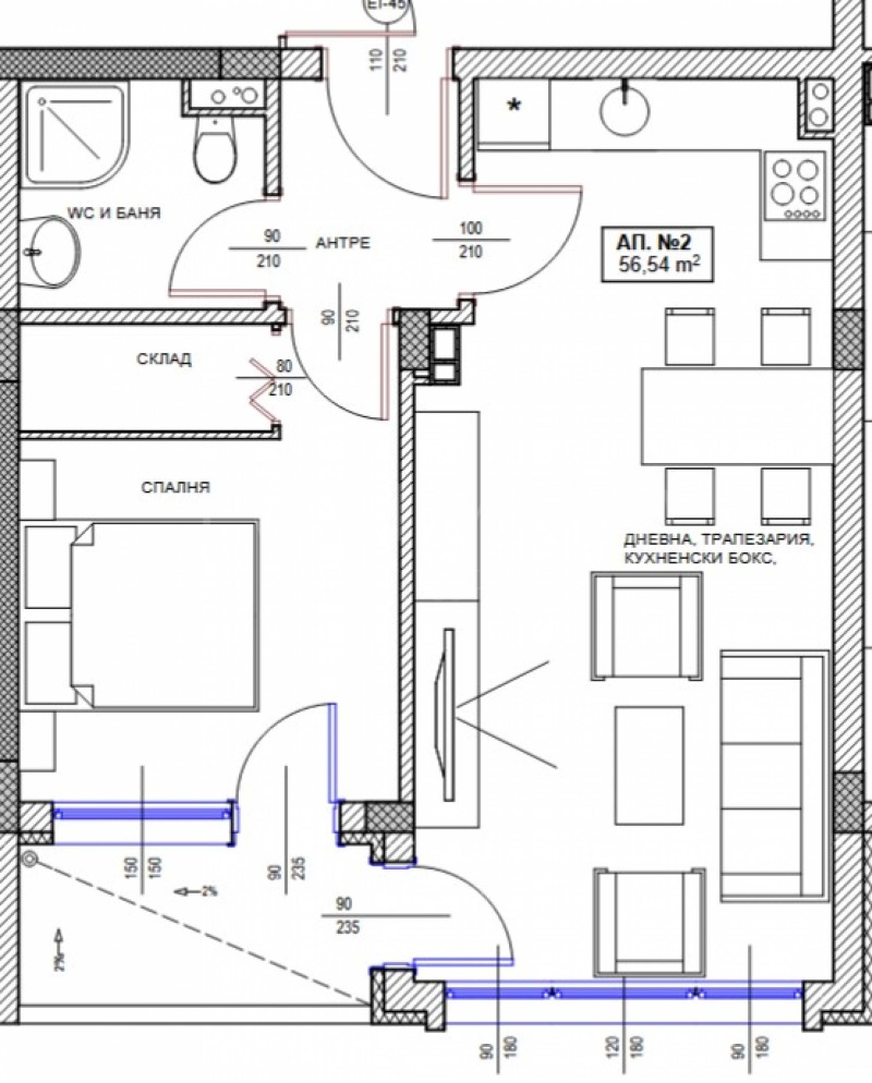 Na prodej  1 ložnice oblast Burgas , Pomorie , 66 m2 | 40194574 - obraz [2]