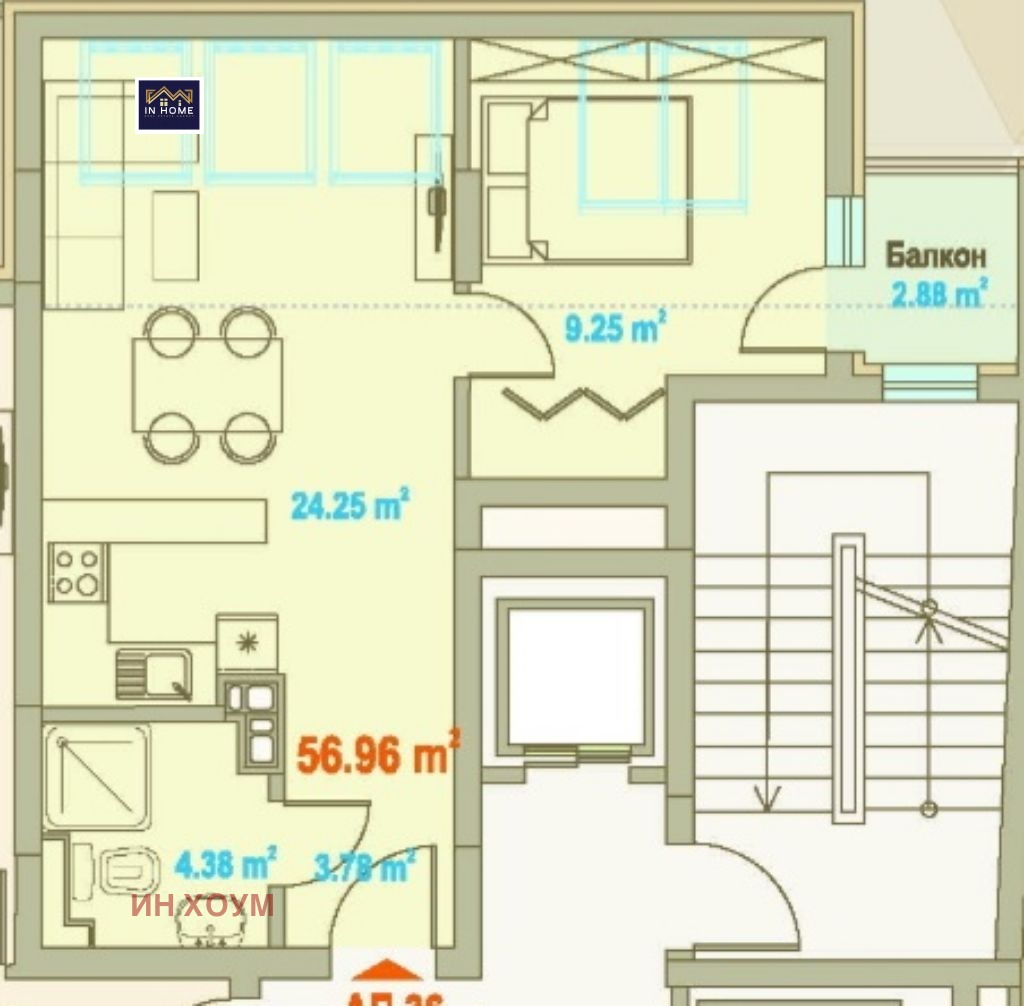 Продава 2-СТАЕН, гр. София, Център, снимка 2 - Апартаменти - 54304297