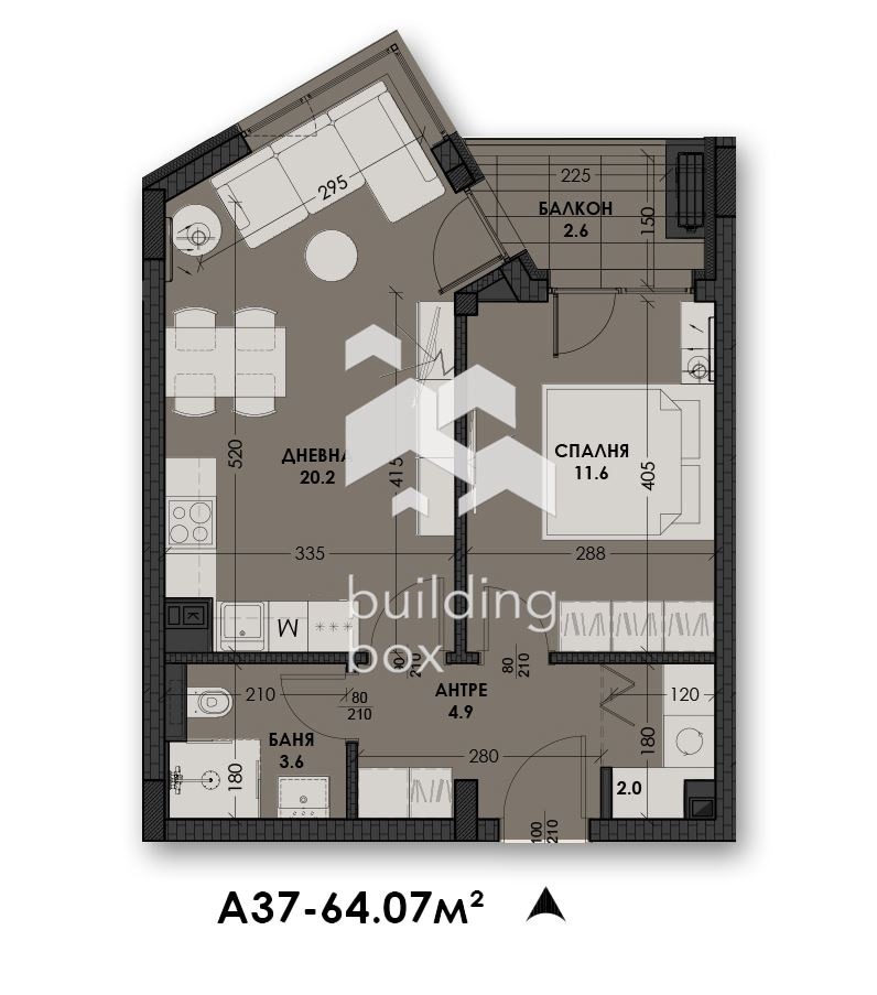 Продава 2-СТАЕН, гр. Варна, Виница, снимка 2 - Апартаменти - 53733761