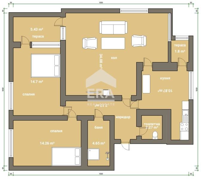 Myytävänä  2 makuuhuonetta Silistra , Mitnitsa , 101 neliömetriä | 71618860 - kuva [10]