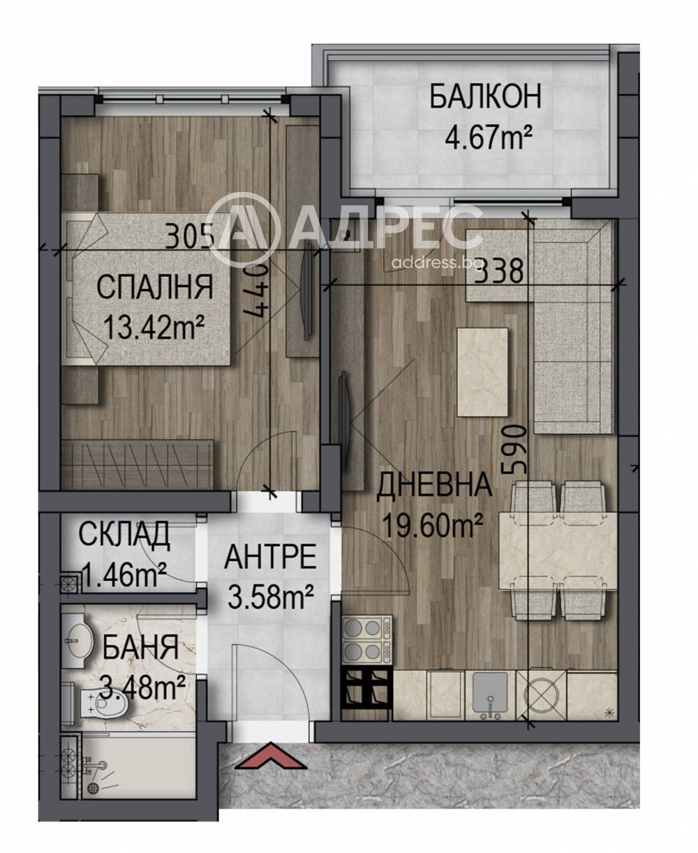 Продава 2-СТАЕН, гр. София, Овча купел, снимка 4 - Апартаменти - 55324557