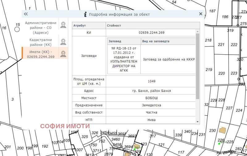 Продава ПАРЦЕЛ, гр. Банкя, област София-град, снимка 2 - Парцели - 48084044