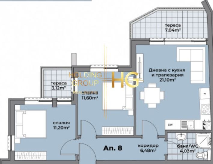 Продава 3-СТАЕН, гр. Варна, Аспарухово, снимка 3 - Aпартаменти - 47383377