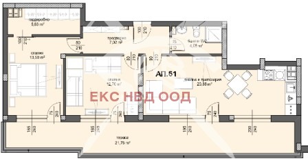 Eladó  2 hálószobás Plovdiv , Centar , 128 négyzetméter | 75189792