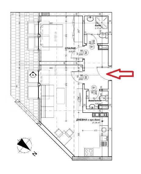 De vânzare  1 dormitor Sofia , Drujba 1 , 63 mp | 46499352 - imagine [2]