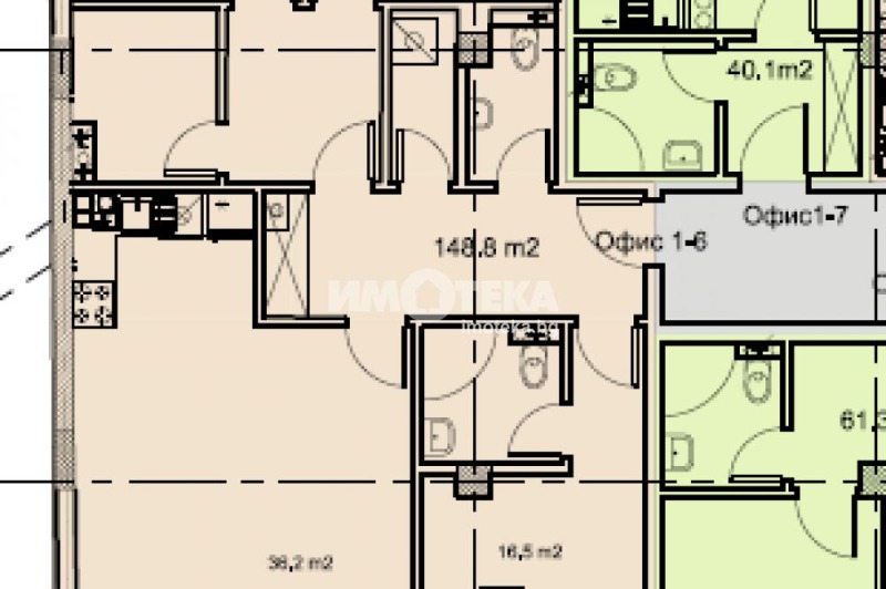 Продава  Kantoor Sofia , Manastirski livadi , 179 кв.м | 48120250 - изображение [8]