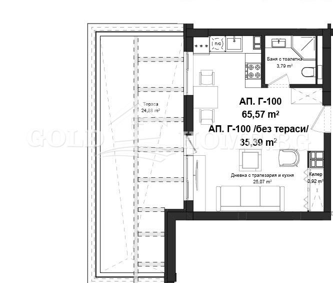 Продава 1-СТАЕН, гр. Пловдив, Гагарин, снимка 4 - Aпартаменти - 48309327