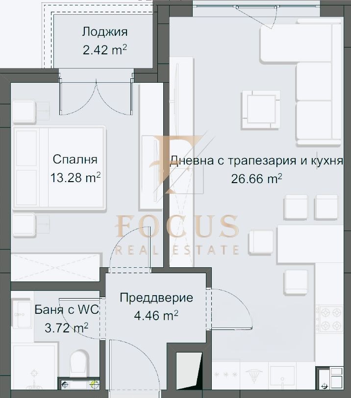 Til salg  1 soveværelse Plovdiv , Hristo Smirnenski , 75 kvm | 51899484 - billede [3]