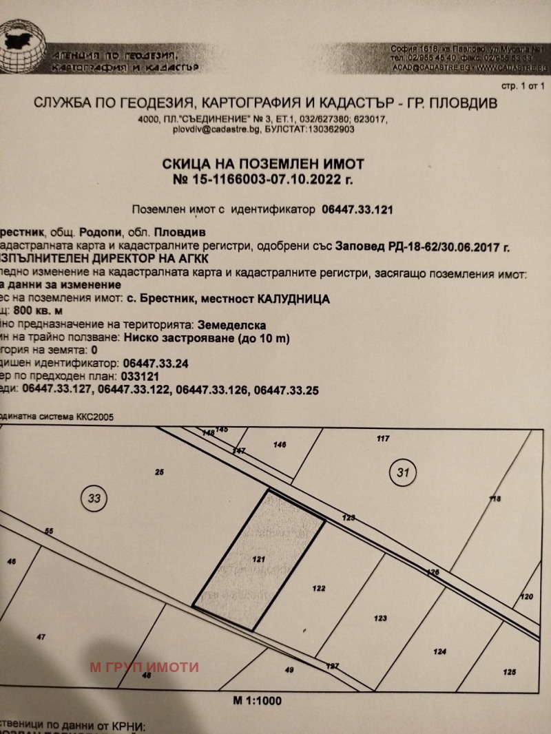 Продава  Парцел област Пловдив , с. Брестник , 800 кв.м | 89197459 - изображение [3]