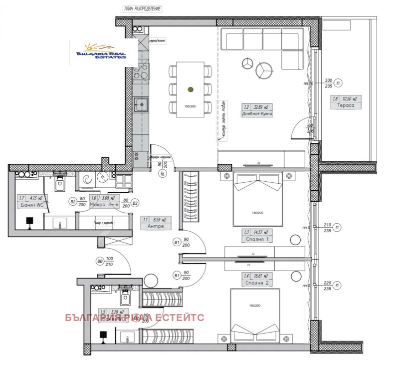 Продава 3-СТАЕН, гр. София, Хаджи Димитър, снимка 8 - Апартаменти - 53123784
