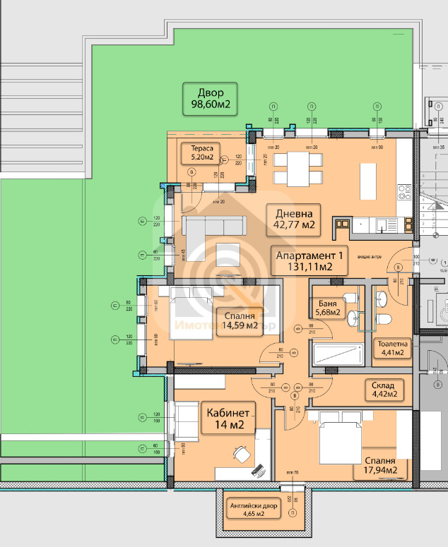 Satılık  3+ yatak odası Sofia , v.z.Kiliite , 159 metrekare | 70533507 - görüntü [3]