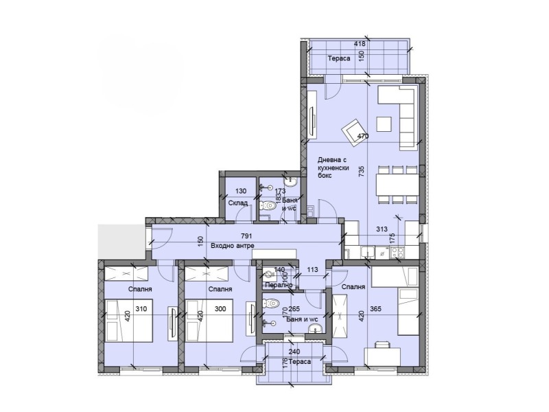 Продава 4-СТАЕН, гр. Пловдив, Остромила, снимка 3 - Апартаменти - 52484736