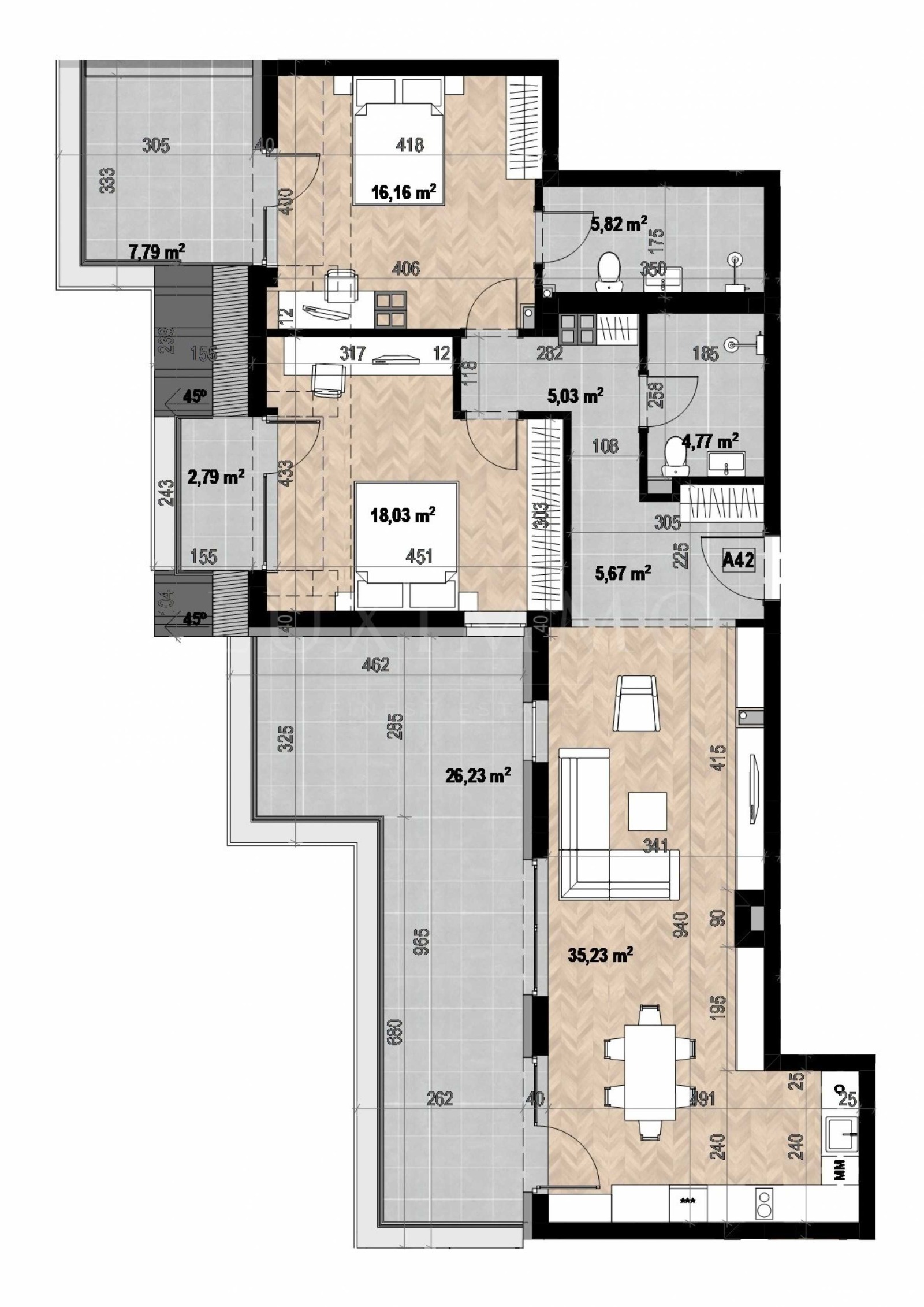Продава 3-СТАЕН, гр. София, Кръстова вада, снимка 2 - Апартаменти - 53771014