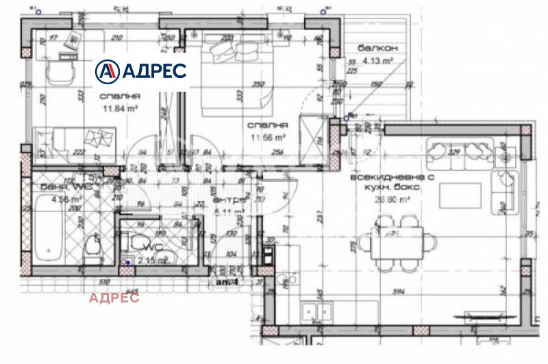 Продава 3-СТАЕН, гр. Варна, Виница, снимка 2 - Aпартаменти - 49022339