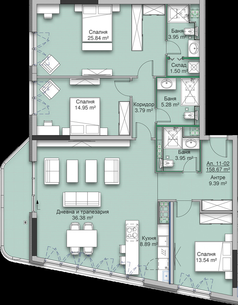 Продава  4-стаен град София , Кръстова вада , 192 кв.м | 34418455 - изображение [16]