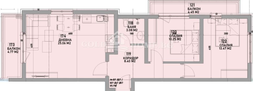 Продава 3-СТАЕН, гр. Пловдив, Беломорски, снимка 2 - Апартаменти - 53946465