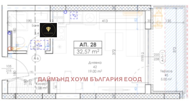 Продава  1-стаен град Пловдив , Беломорски , 37 кв.м | 94472641 - изображение [2]