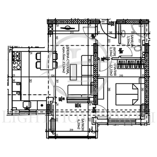 Till salu  1 sovrum Plovdiv , Trakija , 72 kvm | 31218144 - bild [2]