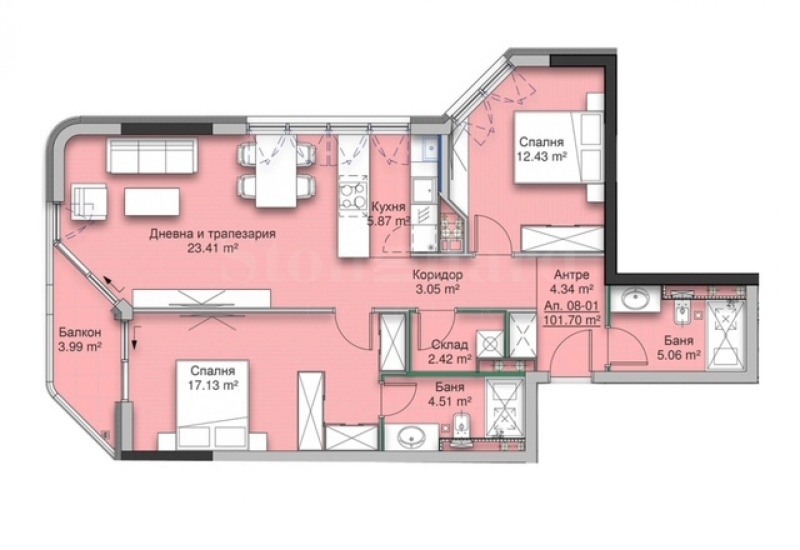 Продава 3-СТАЕН, гр. София, Кръстова вада, снимка 12 - Апартаменти - 53112723