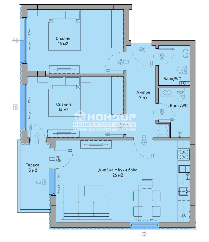 Продава 3-СТАЕН, гр. Пловдив, Западен, снимка 2 - Апартаменти - 53334221