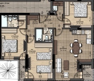 Продава 4-СТАЕН, гр. София, Изток, снимка 6 - Апартаменти - 53301104
